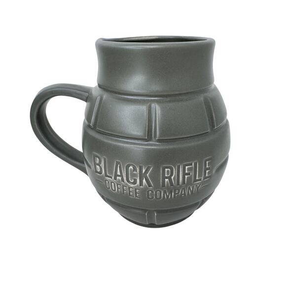 Black Rifle Coffee Company‎ Grenade Mug Round Classic Glassware Green - 24 oz - Picture 1 of 9